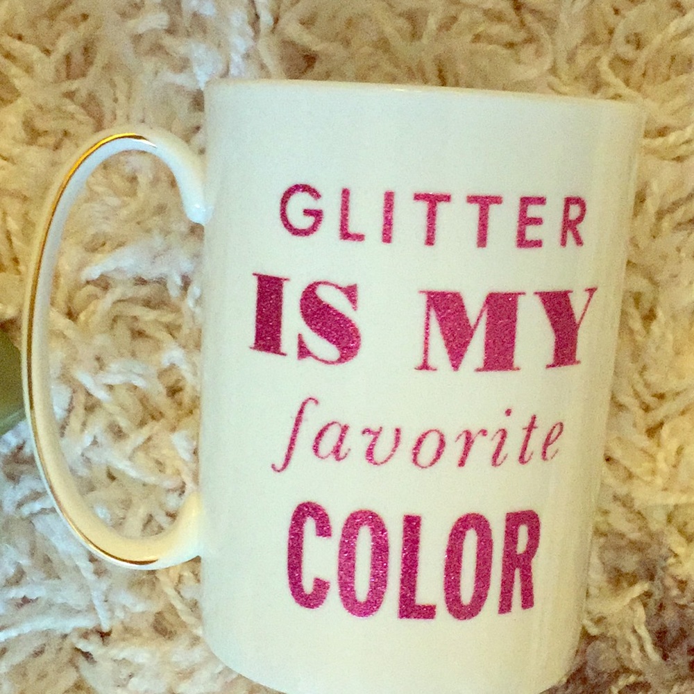Glitter mug from Kate Spade